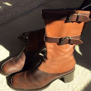 Italian real leather boots